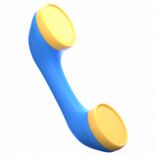 Telephone, phone, call, communication, support 3D illustration - Download on Iconfinder