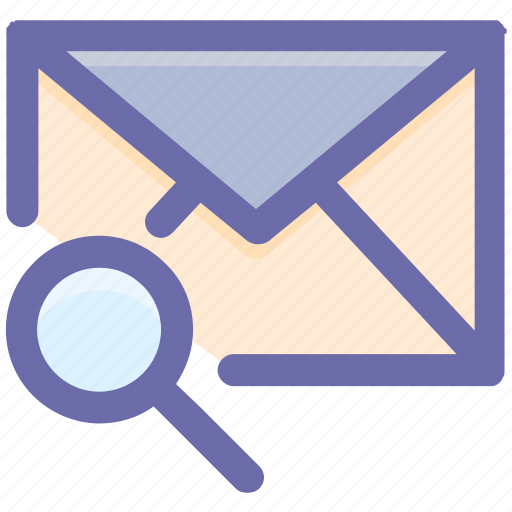 Email, envelope, letter, magnifier, message, searching icon - Download on Iconfinder