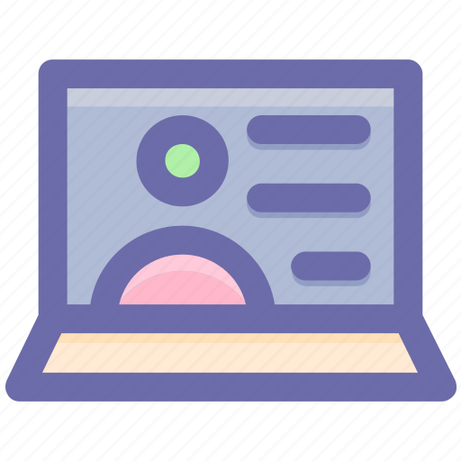 Internet, laptop, screen, talk, user, video call icon - Download on Iconfinder