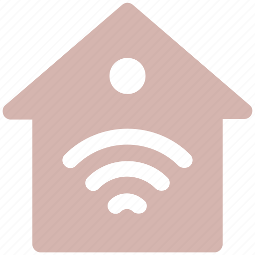 Home, hotspot, internet house, wifi service, wifi signal, wireless icon - Download on Iconfinder