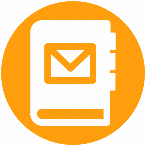 Address, book, bookmark, email book, envelope, note, postcard book icon - Download on Iconfinder