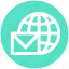 email, envelope, globe, mail, mailing, message, world 