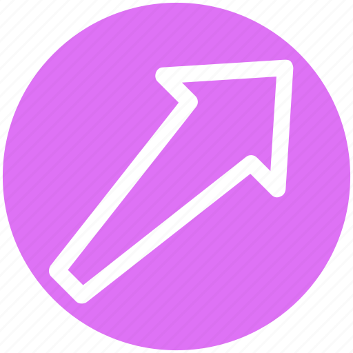 Arrow, direction, right, up, up right icon - Download on Iconfinder
