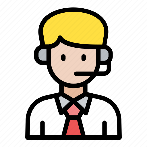 Customer, service, male, avatar, communication, office icon - Download on Iconfinder