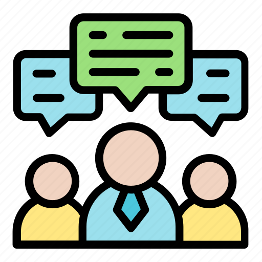 Discuss, contact us, group, conversation, team icon - Download on Iconfinder