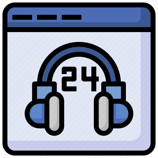 Customer, service, headphone, headset, browser, support, communications icon - Download on Iconfinder