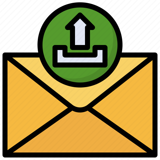 Upload, communications, sending, send, mail, email, envelope icon - Download on Iconfinder