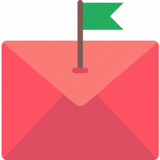Email, flagged, communication, contact, envelope, receive, send icon - Download on Iconfinder