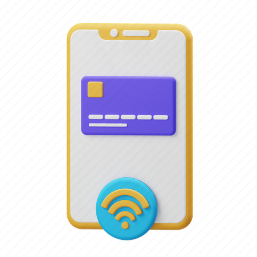 Contactless, payment, money 3D illustration - Download on Iconfinder