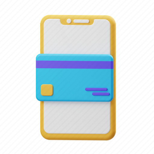 Mobile, payment, phone 3D illustration - Download on Iconfinder