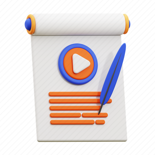 Script, handwritten, movie script, data, written, database, file icon - Download on Iconfinder