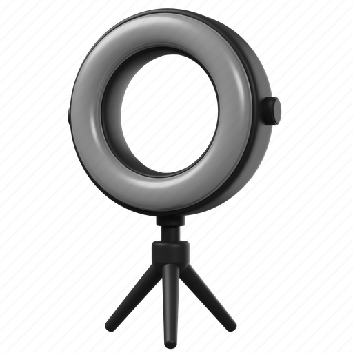 Ring, light, round, photo, technology, equipment, photography 3D illustration - Download on Iconfinder
