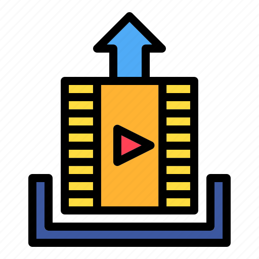 Upload, video, movie, film icon - Download on Iconfinder