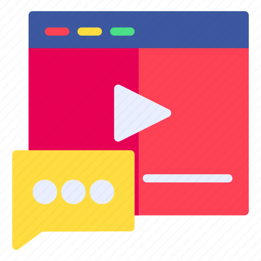 Comment, chat, message, video icon - Download on Iconfinder