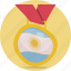 argentina, eurovision, flags, medals 