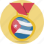 award, badge, cuba, medal 