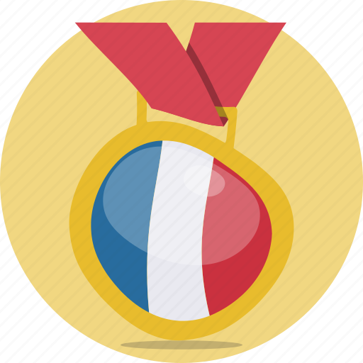 France, medal, olympics, winner icon - Download on Iconfinder