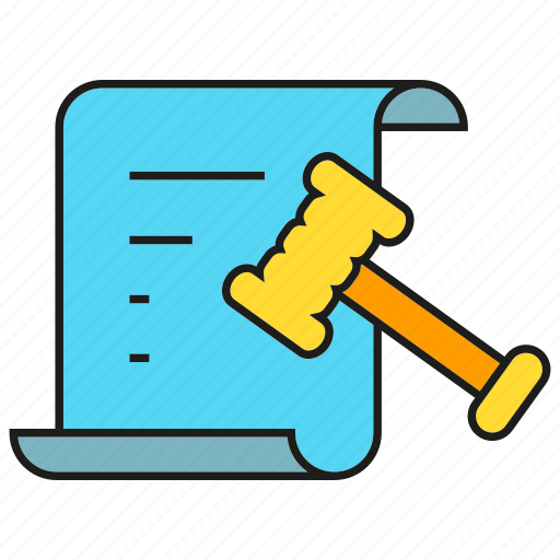 Agreement, contract, document, gavel, justice, law icon - Download on Iconfinder