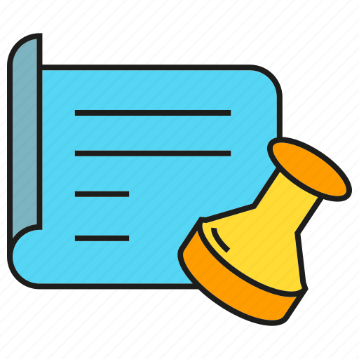 Agreement, approve, contract, document, paper, pass, stamp icon - Download on Iconfinder
