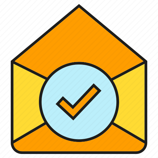 Check, email, envelope, letter, mail, pass, tick icon - Download on Iconfinder