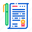 contract, document, file, folder 
