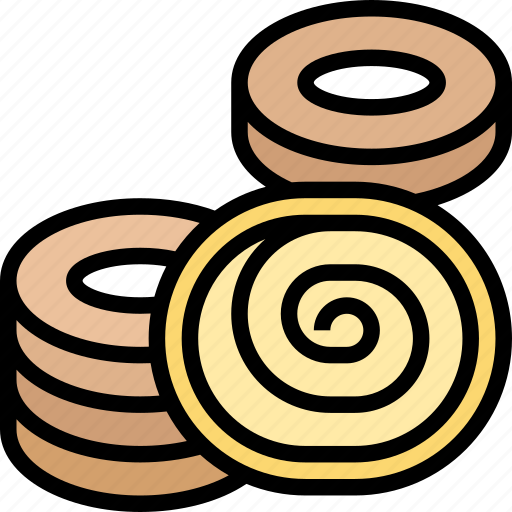 Cookie, pinwheel, biscuits, bakery, dessert icon - Download on Iconfinder