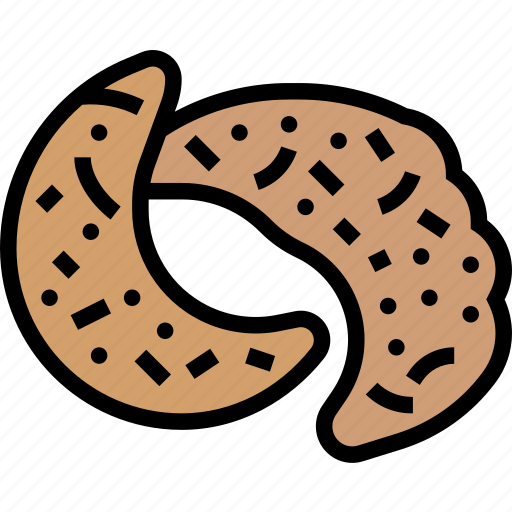 Vanillekipferl, pastry, snack, bakery, bread icon - Download on Iconfinder