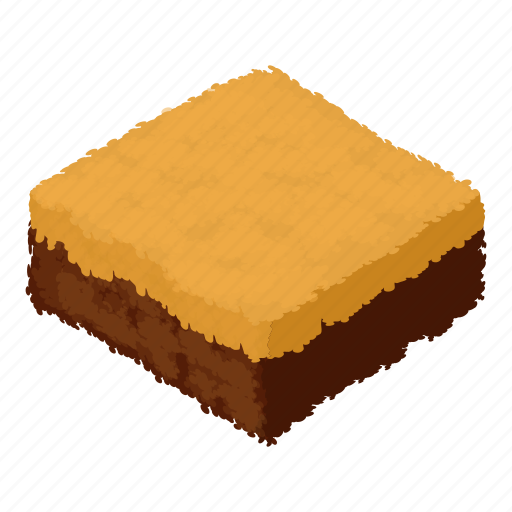 Biscuit, cheesecake, delicious, filled, isometric, logo, object icon - Download on Iconfinder