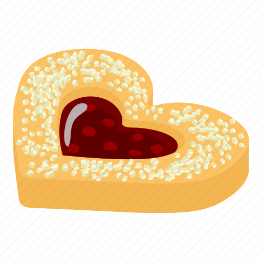 Bagel, cheesecake, cookie, heart, isometric, logo, object icon - Download on Iconfinder