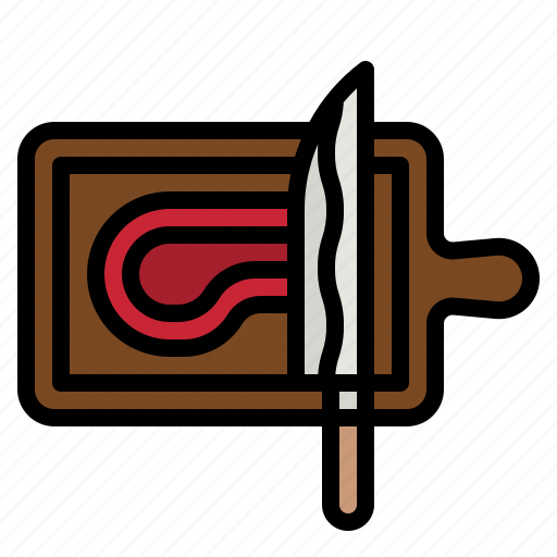 Cutting, board, food, knife, cooking icon - Download on Iconfinder