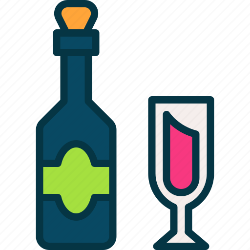 Wine, drink, alcohol, restaurant, glass icon - Download on Iconfinder