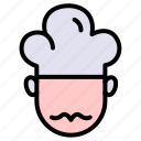 cooking, kitchen, cook, gastronomy, chef, hat, head