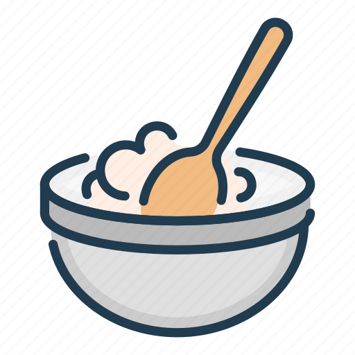 Bowl, cooking, food, mix, spoon icon - Download on Iconfinder
