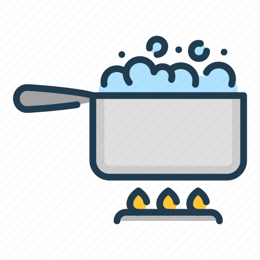Boil, boiling, cook, cooking, food, pan, stove icon - Download on Iconfinder