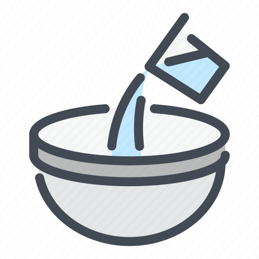Cooking, bowl, mix, add, water, liquid, cook icon - Download on Iconfinder
