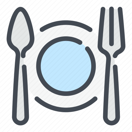 Cooking, utensil, spoon, fork, plate, restaurant, food icon - Download on Iconfinder