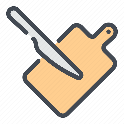 Cooking, cut, cutting, board, knife, food, cook icon - Download on Iconfinder