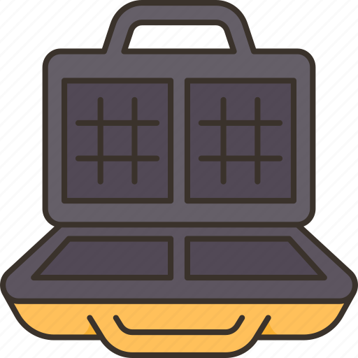 Waffle, iron, kitchen, appliance, cooking icon - Download on Iconfinder