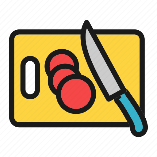 Cooking, cutting, tomato, vegetable, kitchen icon - Download on Iconfinder