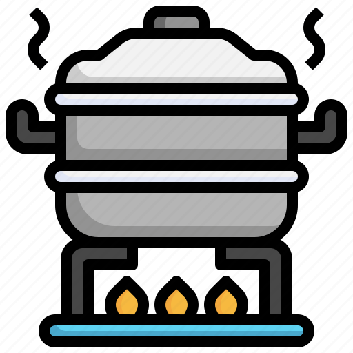 Steam, cooking, food, cook, pot, pan, cooked icon - Download on Iconfinder