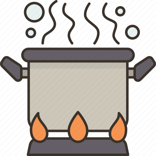 Boiling, hot, water, pot, cooking icon - Download on Iconfinder