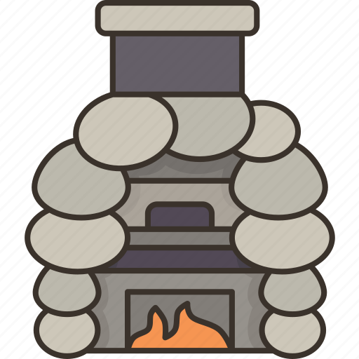 Oven, stone, baking, heat, cooking icon - Download on Iconfinder