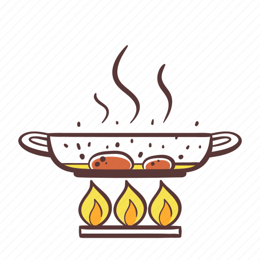 Fry, pan, cook, meal, food icon - Download on Iconfinder
