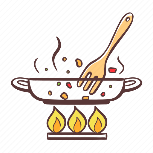 Saute, kitchen, cook, pan icon - Download on Iconfinder