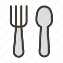 fork, spoon, restaurant, food, cutlery, kitchen, utensil