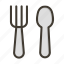 fork, spoon, restaurant, food, cutlery, kitchen, utensil 