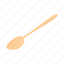 brown, cartoon, spoon, utensil, wood, wooden