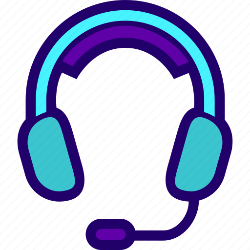 Call, center, headphones, headset, mic icon - Download on Iconfinder
