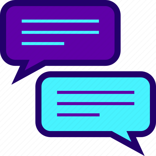 Bubbles, chat, conversation, discussion, speech, talk icon - Download on Iconfinder