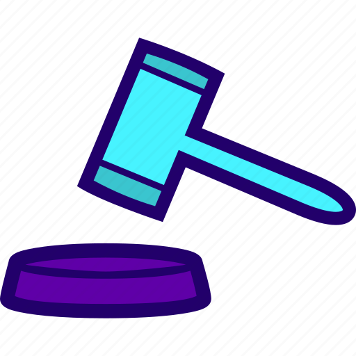 Auction, case, closed, court, gavel, judge icon - Download on Iconfinder